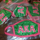 PINK AND GREEN  FACE MASK COVER HBCU HOWARD UNIVERSITY DIVINE 9 FACE MASK COVER