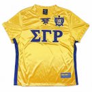 SIGMA GAMMA RHO SORORITY FOOTBALL JERSEY S-GRHO 1922 POODLES GOLD JERSEY