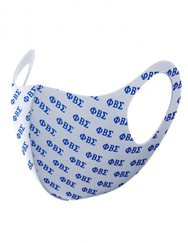 Phi Beta Sigma Face Mask Phi Beta Sigma Polyester Fraternity Face Mask