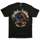 Buffalo solider T shirt Buffalo Solider short sleeve T shirt US ARMY TEE BLACK
