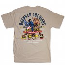Buffalo solider T shirt Buffalo Solider short sleeve T shirt US ARMY TEE TAN