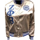ZETA PHI BETA SORORITY SILVER LETTERMAN JACKET FINER WOMEN HOOD ZETA JACKET