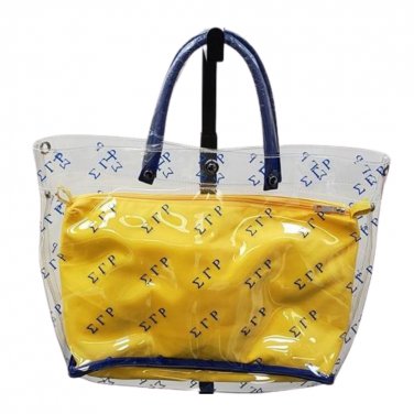 SIGMA GAMMA RHO SORORITY STADIUM BAG S-GRHO 1922 Theta Clear Stadium Bag