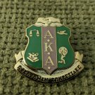 AKA Sorority  Lapel Pin Crystal 1908 2 INCH LAPEL PIN