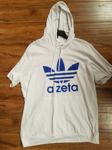 Zeta Phi Beta White Short Sleeve Hoodie A ZETA PHI BETA White Pullover Hoodie
