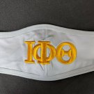 Iota Phi Theta Face Mask Cover White Iota Polyester Fraternity Face Mask