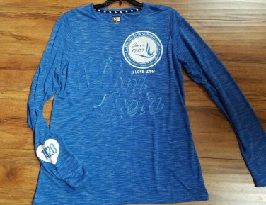 ZETA PHI BETA SORORITY BLUE LONG SLEEVE  T-SHIRT BLUE ZETA PHI BETA SHIRT