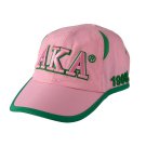 PINK AND GREEN SORORITY CAP 1908 PINK FEATHER LITE BASEBALL HAT