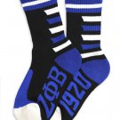 ZETA PHI BETA SORORITY BLACK TUBE SOCKS SORORITY SOCK GREEK TUBE SOCKS