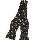 Noble Shriner Masonic Fraternity Bow Tie Self Tie Monogram  Silk Self Bow Tie