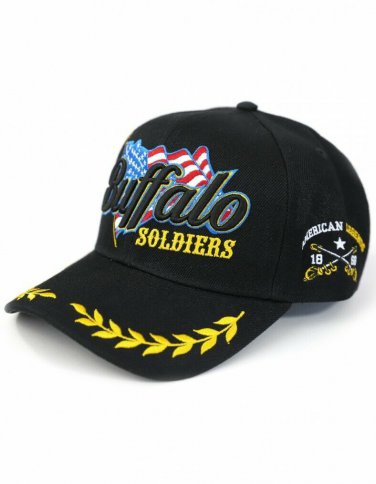 BUFFALO SOLDIERS BASEBALL CAP USA BUFFALO SOLDIER 10TH CALVARY BASEBALL CAP #2
