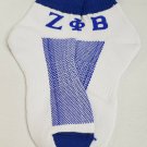 ZETA PHI BETA WHITE SORORITY ANKLE SOCKS ZETA PHI BETA FOOTSIE SOCKS SZ 6-11