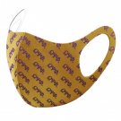 OMEGA PSI PHI FRATERNITY GOLD SUMMER BREATHABLE 3-D FACE MASK