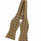 OMEGA PSI PHI FRATERNITY GOLD PURPLE SILK BOW TIE ( SELF TIE)