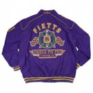 OMEGA PSI PHI FRATERNITY GOLD PURPLE RACE JACKET  2X,3X,4X