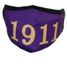 OMEGA PSI PHI FRATERNITY PURPLE FACE MAKS COVER WITH FILTER SLOT