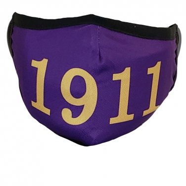 OMEGA PSI PHI FRATERNITY PURPLE FACE MAKS COVER WITH FILTER SLOT