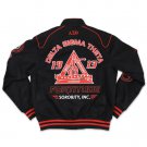 Delta Sigma Theta Sorority Race Jacket Black Delta Diva Fortitude Race Jacket