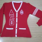 Delta Sigma Theta Sorority CARDIGAN SWEATER Red Delta Sigma Theta Red sweater