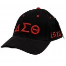 DELTA  SIGMA THETA SORORITY BASEBALL CAP HAT FORTITUDE BLACK CAP HAT1913