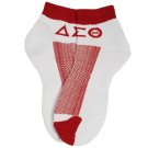 DELTA SIGMA THETA SORORITY RED WHITE ANKLE SOCKS SORORITY SOCK GREEK  SOCKS