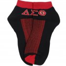 DELTA SIGMA THETA SORORITY RED BLACK ANKLE SOCKS SORORITY SOCK GREEK  SOCKS 1913