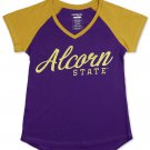 ALCORN STATE  V-NECK T-SHIRT ALCORN LADY BRAVES V-NECK SHIRT ALCORN HBCU