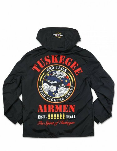 Tuskeegee Airman Red Tails Windbreaker jacket Black History Windbreaker Jacket
