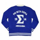 PHI BETA SIGMA FRATERNITY CARDIGAN SWEATER  WOOL HEAVY WEIGHT GOMAB SWEATER 1914
