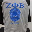 ZETA PHI BETA SORORITY T-SHIRT ZETA PHI BETA BLACK BASEBALL SHIRT 1920