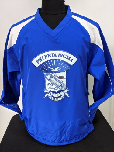 PHI BETA SIGMA FRATERNITY WINDBREAKER PHI BETA SIGMA COACH PULLOVER WINDBREAKER