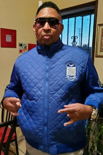PHI BETA SIGMA FRATERNITY PADDED JACKET  BLUE PHI BETA SIGMA GOMAB 1914