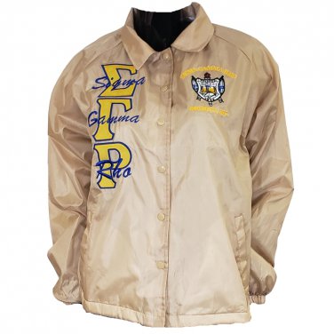 Sigma Gamma Rho Sorority Tan Line Jacket Sigma Gamma Rho Line Jacket  1922