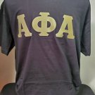 Alpha Phi Alpha Fraternity Black Gold Short Sleeve T-Shirt 1906 ALPHA PHI ALPHA
