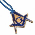 Freemason Fraternity Wood Tiki Necklace Mirror Tiki Necklace chain