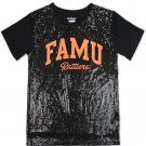 FAMU SEQUIN T-SHIRT FLORIDA A&M UNIVERSITY SEQUIN T- SHIRT FAMU RATTLERS
