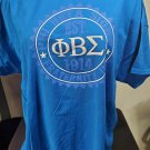 PHI BETA SIGMA FRATERNITY T-SHIRT Phi Beta Sigma Blue T-Shirt Blue Crew Neck 4X