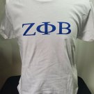 ZETA PHI BETA SORORITY WHITE  T-SHIRT  WHITE ZETA PHI BETA T-SHIRT