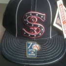 Black Sox Negro League Fitted Baseball Hat Cap  Negro League baseball Hat 7 5/8