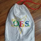 Order of Eastern Star Shoe Dust Bag  O.E. S. Satin Multi-use Draw String Bag