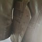 RAFFAELO BROWN LEATHER JACKET QUATER LENGTH GINUINE LEATHER TRENCH COAT 42