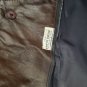 RAFFAELO BROWN LEATHER JACKET QUATER LENGTH GINUINE LEATHER TRENCH COAT 42