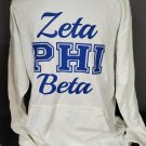 ZETA PHI BETA  SORORITY LONG SLEEVE POCKET T-SHIRT Z-PHI-B KANAGROO TEE
