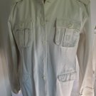 White Bomber Jacket Men's Cotton Bomber Military Style Long Sleeve Jacket XL