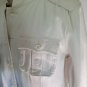 White Bomber Jacket Men's Cotton Bomber Military Style Long Sleeve Jacket XL
