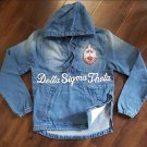 DELTA SIGMA THETA PULLOVER DENIM JEAN JACKET DELTA DIVA DENIM HOODIE JACKET