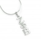 Zeta Phi Beta Sterling Silver Chain Necklace Divine 9 Sorority Necklace 1920