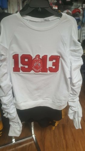 DELTA SIGMA THETA SORORITY SWEAT SHIRT DELTA DIVA FOUNDERS YEAR SWEAT TOP