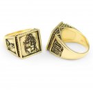 Alpha Phi Alpha Fraternity Gold Plated Ring with Alpha Phi Alpha Symbols
