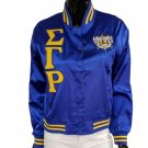 SIGMA GAMMA RHO SORORITY LETTERMAN JACKET 1922 SATIN VARSITY JACKET
